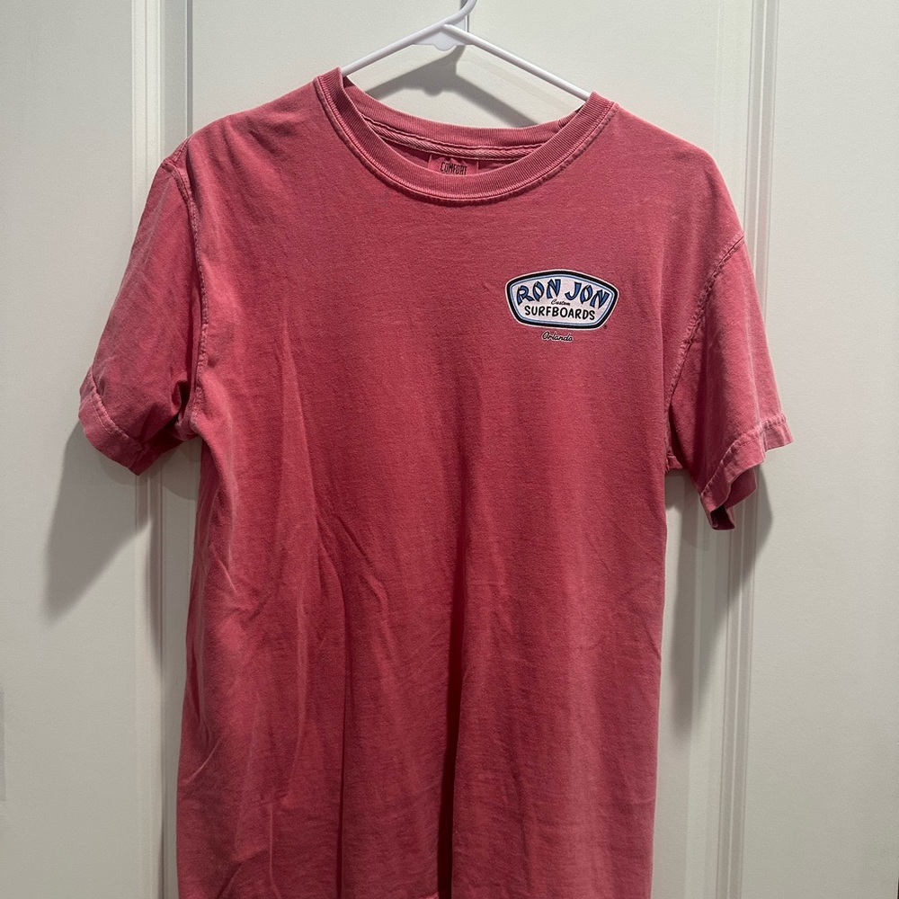 Comfort Colors Ron Jon Surfboards Red Short Sleeve Tee